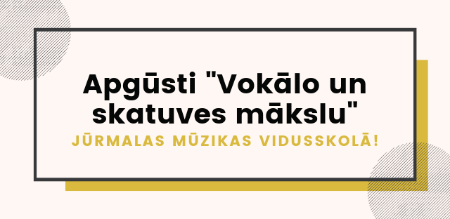 Apgūsti "Vokālo un skatuves mākslu" pie mums!