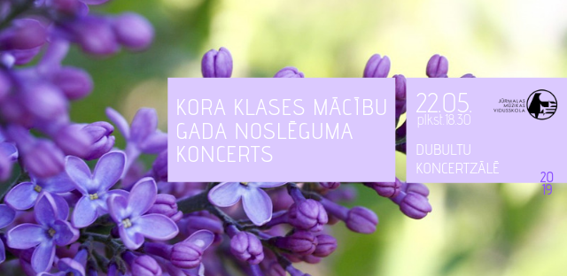 Aicinām uz kora klases mācību gada noslēguma koncertu!
