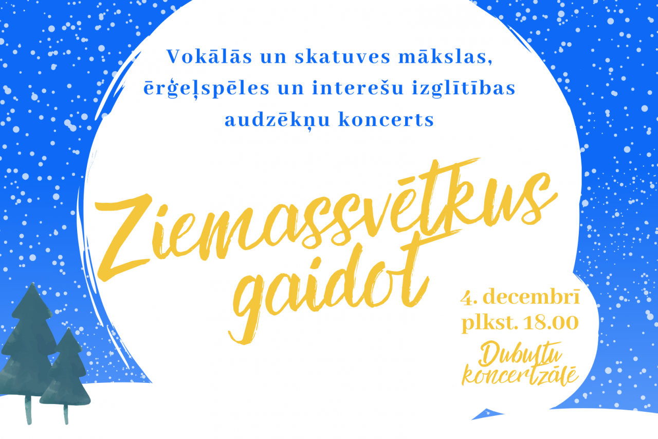 Aicinām uz koncertu "Ziemassvētkus gaidot"