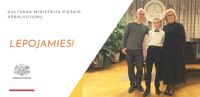 Piešķirts Kultūras ministrijas apbalvojums