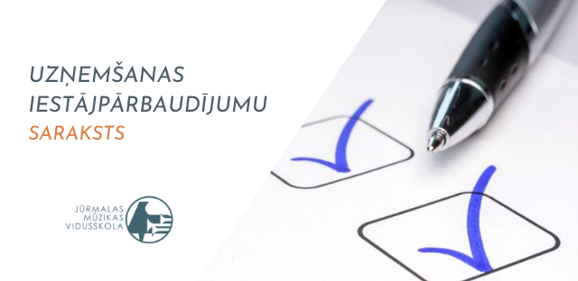 2020./2021. mācību gada uzņemšanas iestājpārbaudījumu saraksts