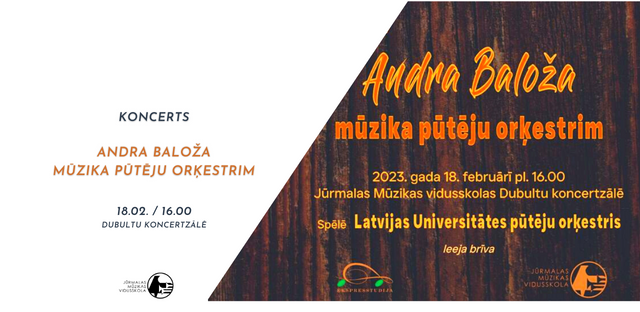 Koncerts Andra Baloža mūzika pūtēju orķestrim