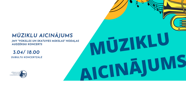 JMV "Vokālā un skatuves māksla" audzēkņu koncerts "Mūziklu aicinājums"